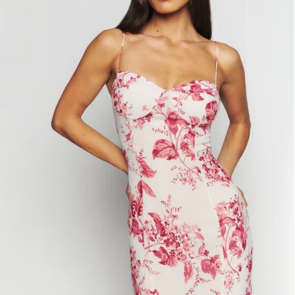 NWT Reformation Fallon Maxi Dress Sz4 Paris Floral - Picture 10 of 14
